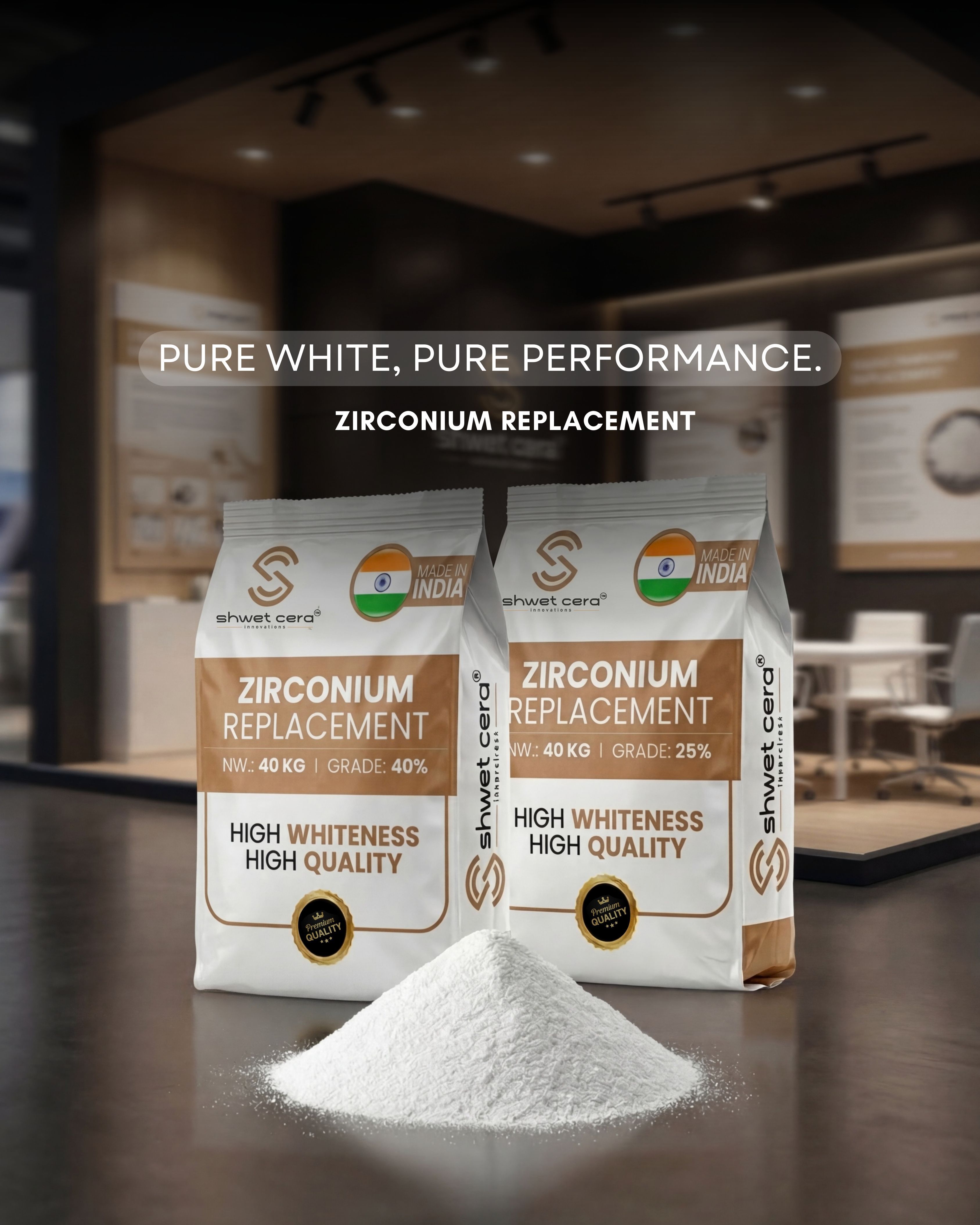 Shwet Cera Innovations - Zirconium Replacement Manufacturer in Morbi